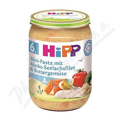 HiPP BABY Těstoviny s treskou v másl.zelenině 190g