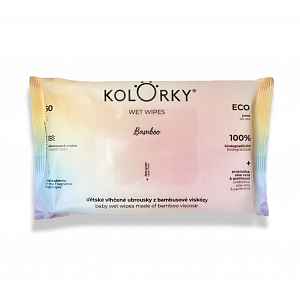 KOLORKY Wet Wipes Bamboo vlhčené ubrousky 60 ks