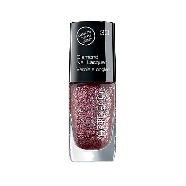 Lak na nehty se třpytkami Diamond (Nail Lacquer) 10 ml 35 Stunnig Red