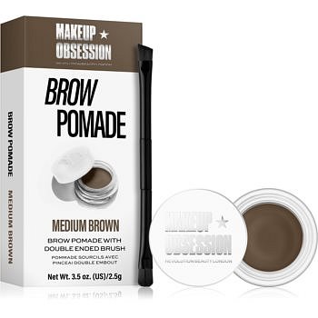 Makeup Obsession Brow Pomade pomáda na obočí odstín Medium Brown 2,5 g