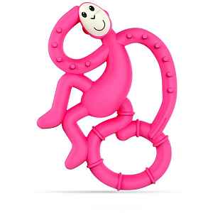 Matchstick Monkey Mini Monkey Teether kousátko s antimikrobiální přísadou 1 ks