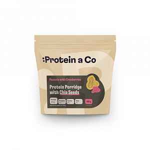 Protein a Co Proteinová kaše s chia 480 g Arašídy s brusinkami
