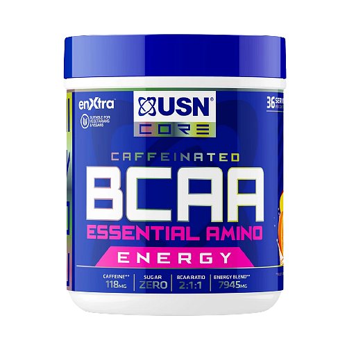 USN BCAA + Power Punch Energy mango - pomeranč 400g
