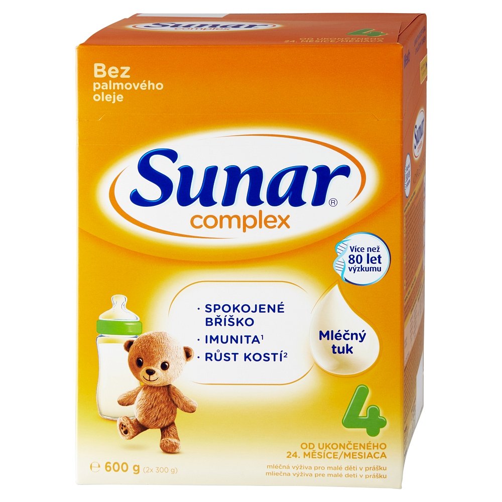 SUNAR Complex 4 Pokračovací batolecí mléko od 24 měsíců 600 g