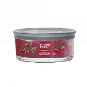 Yankee Candle Vonná svíčka Black Cherry tumbler 5 knotů 340 g
