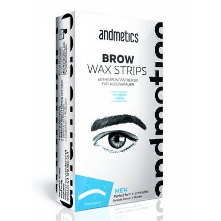 andmetics Brow Wax Strips Men