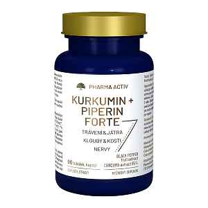 PHARMA ACTIV Kurkumin + Piperin forte 90 tobolek