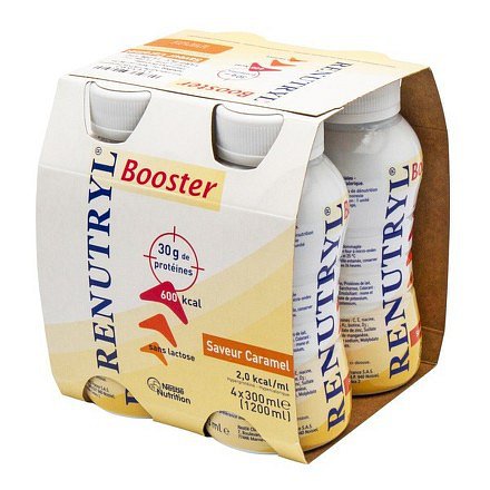 Renutryl Booster Karamelová přích.por.sol.4x300ml