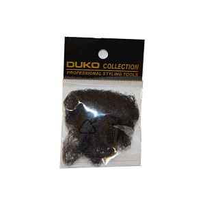 Síťka na vlasy s gumičkou Duko 4201 jemná - 3 ks, černá (4201-black)