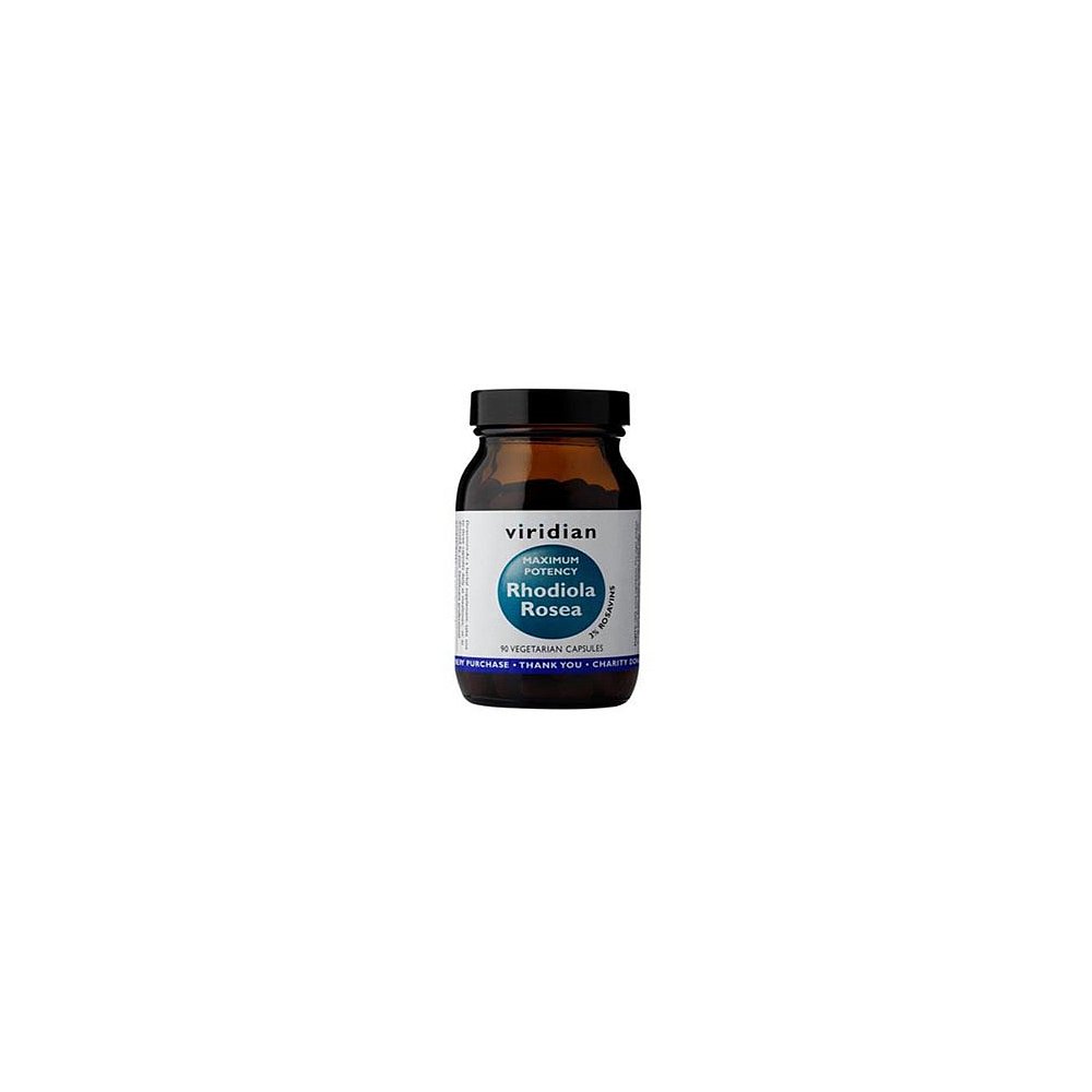 VIRIDIAN Nutrition Rhodiola Rosea Maximum potency 90 kapslí