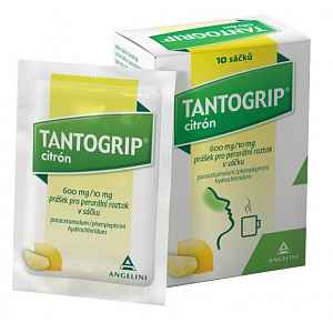 Tantogrip 600 mg/10 mg citrón 10 sáčků