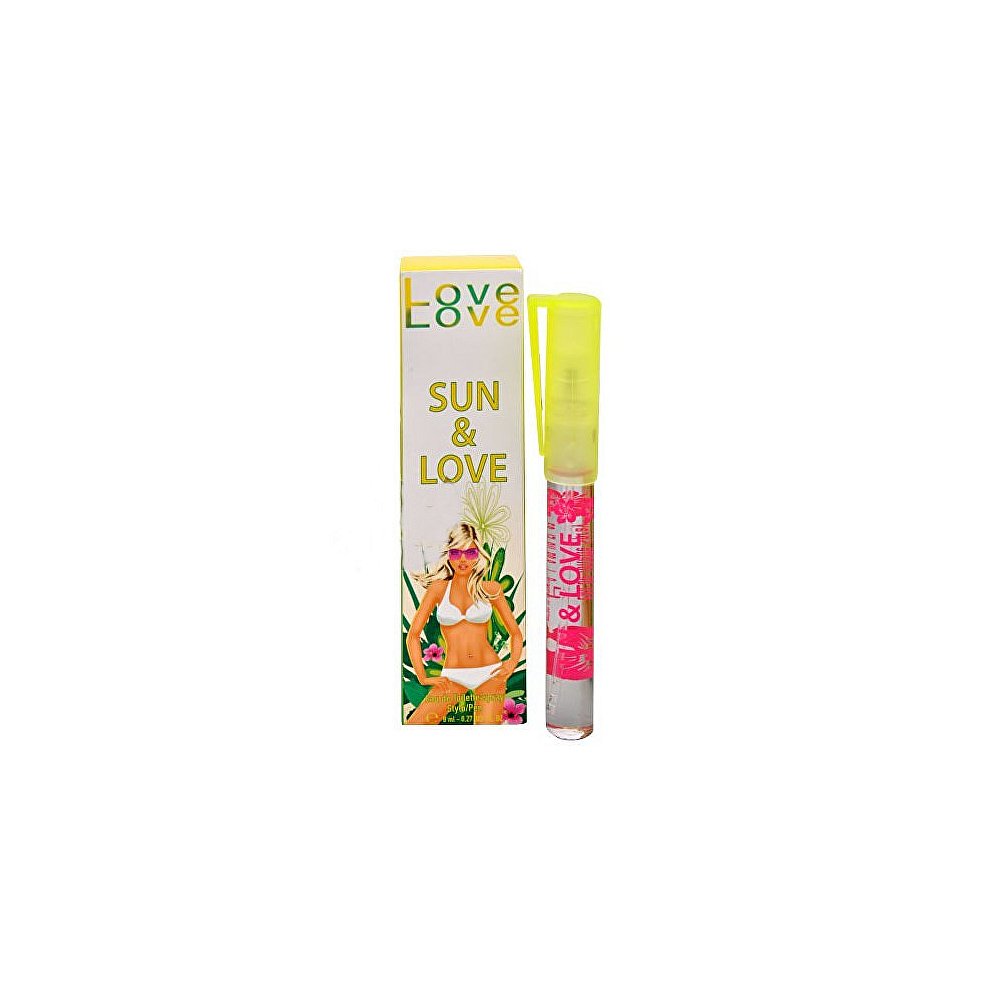 Love Love Sun & Love toaletní voda s rozprašovačem (Pero) 8 ml