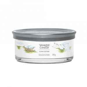 Yankee Candle Vonná svíčka Clean Cotton tumbler 5 knotů 340 g