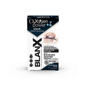 BlanX Oxygen Power Whitening Black bělicí pásky 10 ks