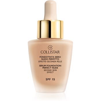 Collistar Foundation Perfect Nude rozjasňující make-up pro přirozený vzhled SPF 15 odstín 4 Sand 30 ml