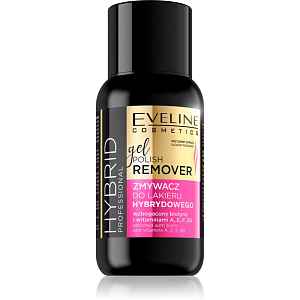 Eveline Cosmetics Hybrid Professional odlakovač na nehty s vitamínem A a E 150 ml