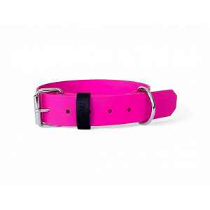 MA-NU Obojek Pink Freak, Růžový, Kování: Chrom, Obvod: 25 - 35 cm, Šířka: 2,5 cm