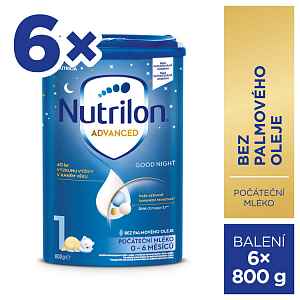 NUTRILON Mléko počáteční kojenecké 1 Advanced Good Night od narození 6x 800 g