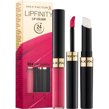 Max Factor Lipfinity dlouhotrvající rtěnka s balzámem odstín 024 Stay Cheerful