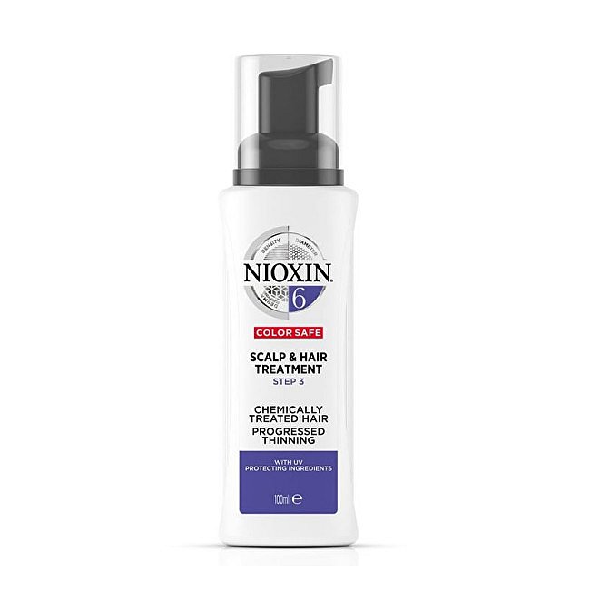 Nioxin Kúra na vlasy proti padání vlasů pro výrazně řídnoucí přírodní nebo chemicky ošetřené vlasy System 6  100 ml