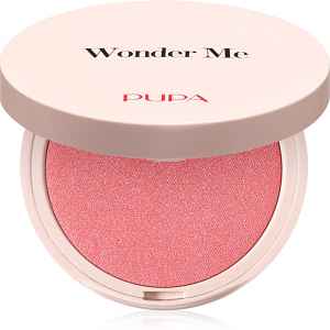 PUPA Milano Wonder Me Natural Effect Blush kompaktní tvářenka pro přirozený vzhled odstín 002 Hug Me - Glow 4 g