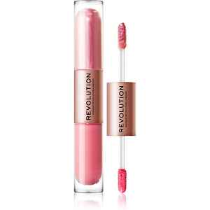 Revolution Double Up tekuté oční stíny 2 v 1 odstín Blissful Pink 2x2.2 ml