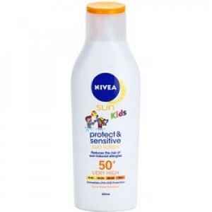 NIVEA SUN Dětské mléko opalov. Sensit. OF50+ 200ml