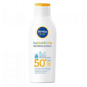 NIVEA SUN Dětské mléko opalov. Sensit. OF50+ 200ml