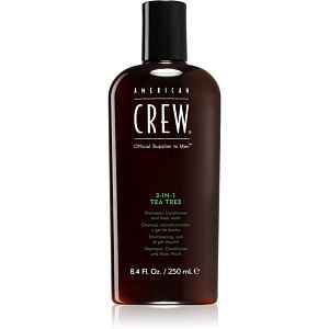 American Crew Hair & Body 3-IN-1 Tea Tree šampón, kondicionér a sprchový gel 3 v 1 pro muže 250 ml