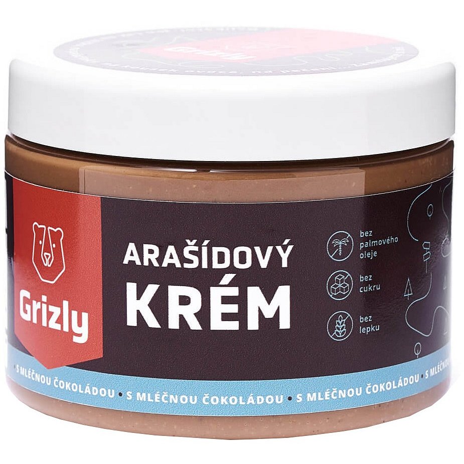 GRIZLY Arašídové máslo s mléčnou čokoládou 500g