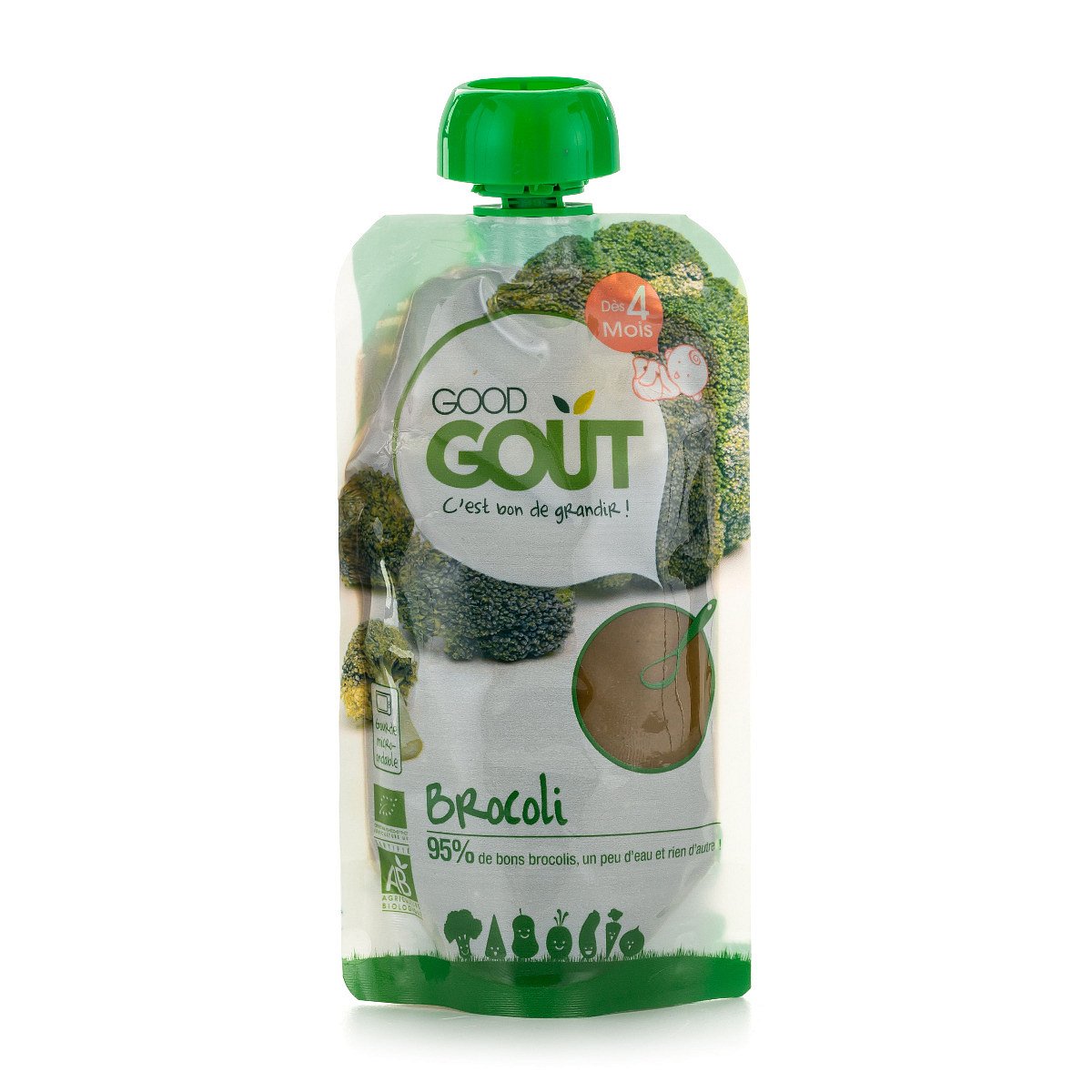 Good Gout Brokolicové pyré BIO 120g 4M