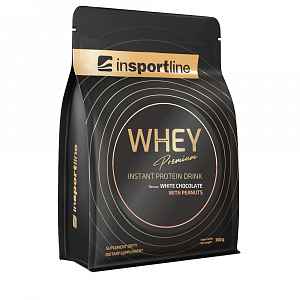 inSPORTline inSPORTline Protein WHEY Premium 700g bílá čokoláda s arašídy