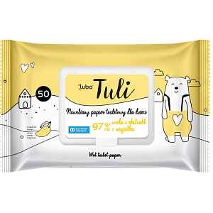 Luba Tuli Wet Toilet Paper for Kids vlhčený toaletní papír pro děti Mango 50 ks