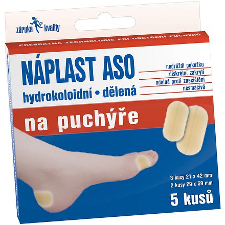 Náplast ASO na puchýře MIX 5ks