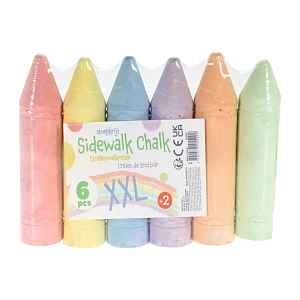 SIDEWALK CHALK Křídy na chodník Mega 6 ks