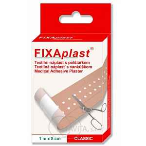 Náplast Fixaplast Classic 1mx8cm text.s polšt.