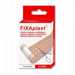 Náplast Fixaplast Classic 1mx8cm text.s polšt.