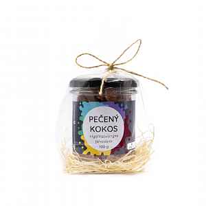 Lyopotraviny Pečený kokos s mandlemi a lyofilizovanými jahodami, 100 g, dárkové balení