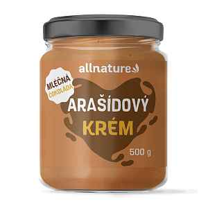 Allnature Arašídové máslo s mléčnou čokoládou 500g