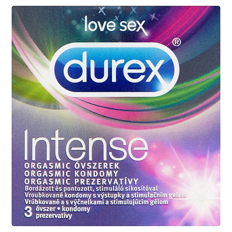 Durex Intense orgasmic kondomy 3 ks