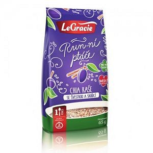 LeGracie Run-ní ptáče chia kaše se švestkou a skořicí 65g