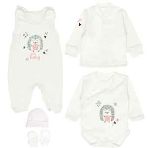 MBaby 5D Soupravička do porodnice Hello Baby Ježek, vel. 62