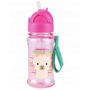 SKIP HOP Zoo tritan Láhev s brčkem 355ml Llama 12m+