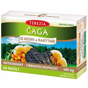 TEREZIA Čaga+Reishi a Rakytník cps.60