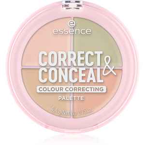 essence CORRECT & CONCEAL paleta korektorů pro sjednocení barevného tónu pleti 4.4 g