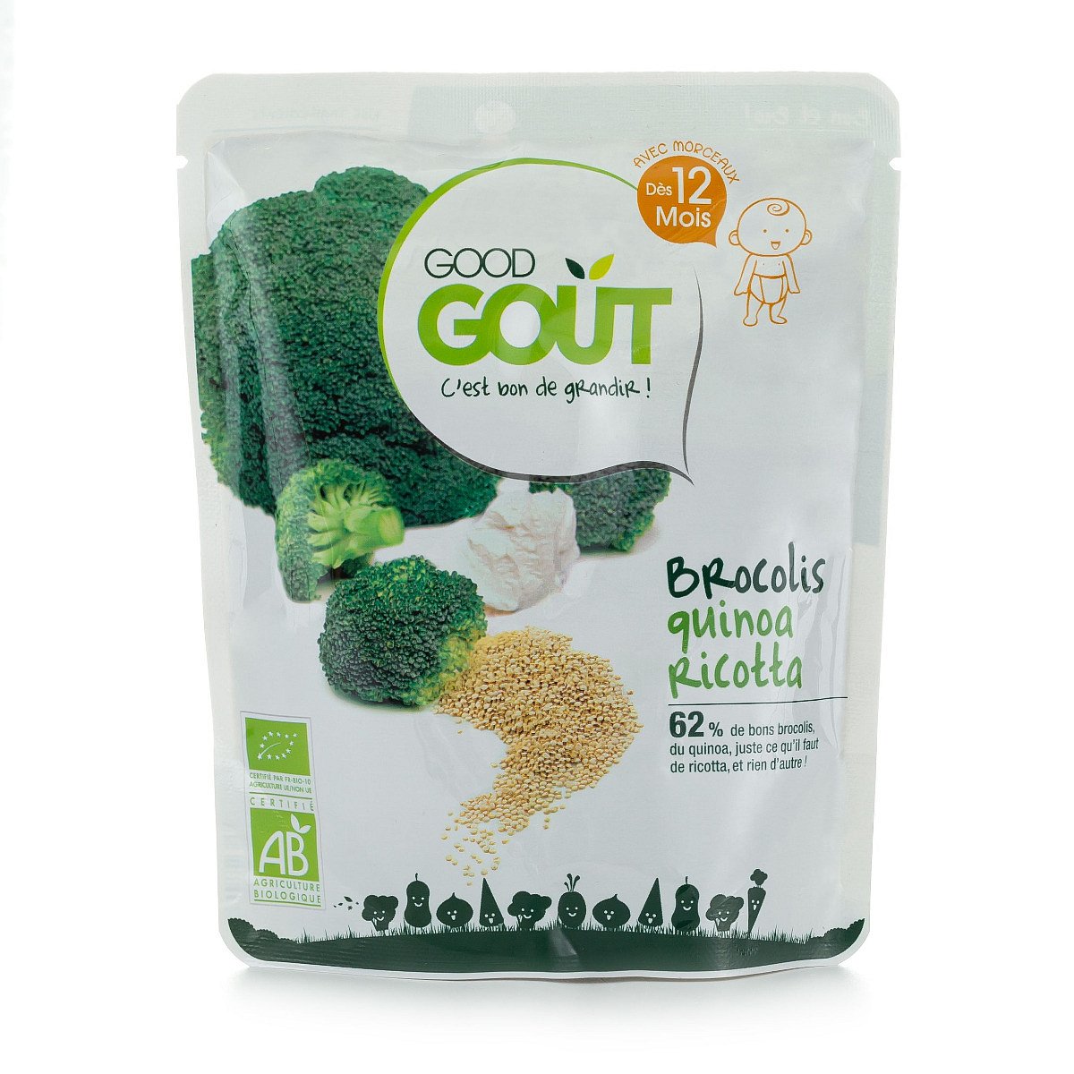 Good Gout Quinoa+brokolice+ricotta BIO 220g 12M