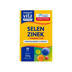 Maxi Vita Vaše Zdraví Selen zinek + vitamin C a E 30 tablet 22,8 g