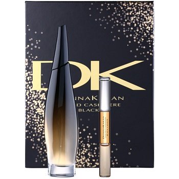 DKNY Liquid Cashmere Black dárková sada II.  parfémovaná voda 100 ml + roll-on 10 ml