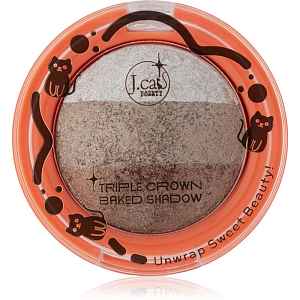J.Cat Beauty Triple Crown dlouhotrvající oční stíny odstín 103 Gingerbread 2.5 g