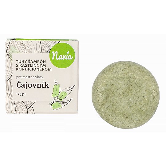 Navia Tuhý šampon s kondicionérem pro mastné vlasy Čajovník 25g